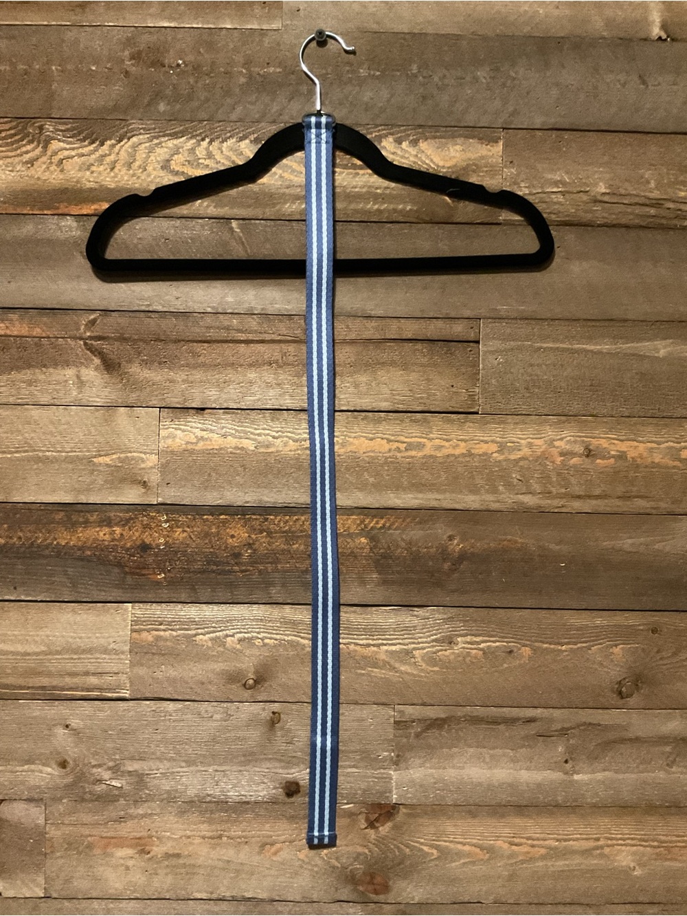 POLO Blue Fabric Webbing Belt With Light Blue Stripes Toddler Boys Size 4T